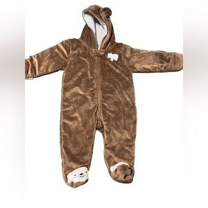 4 for $15/ Carters Brown Baby Bear Bunting 9M.